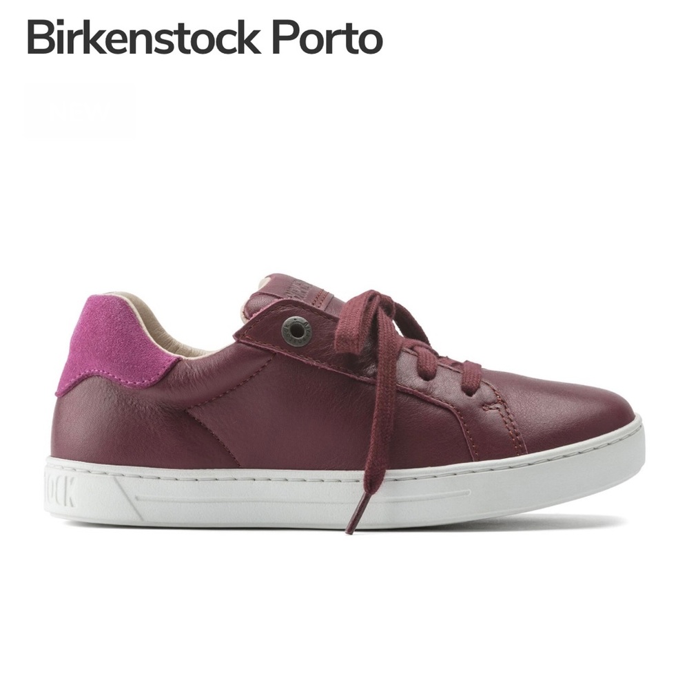 Girl's leather sneakers Birkenstock Porto